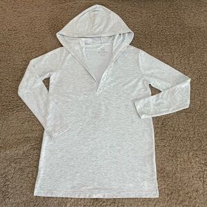 Lauren James Long Sleeved Lt. Gray White Heather Pullover Hoodie Women’s Size S